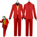 Clown Costume Adult Halloween Cosplay Suit Circus Outfit – Red