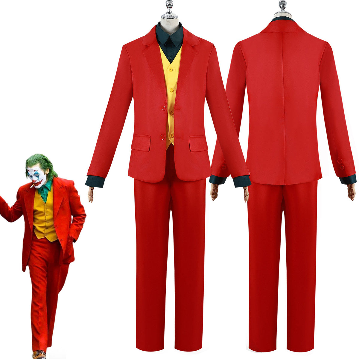 Clown Costume Adult Halloween Cosplay Suit Circus Outfit