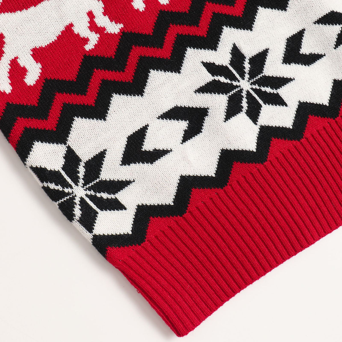 Jacquard Christmas sweater casual Christmas round neck knit sweater