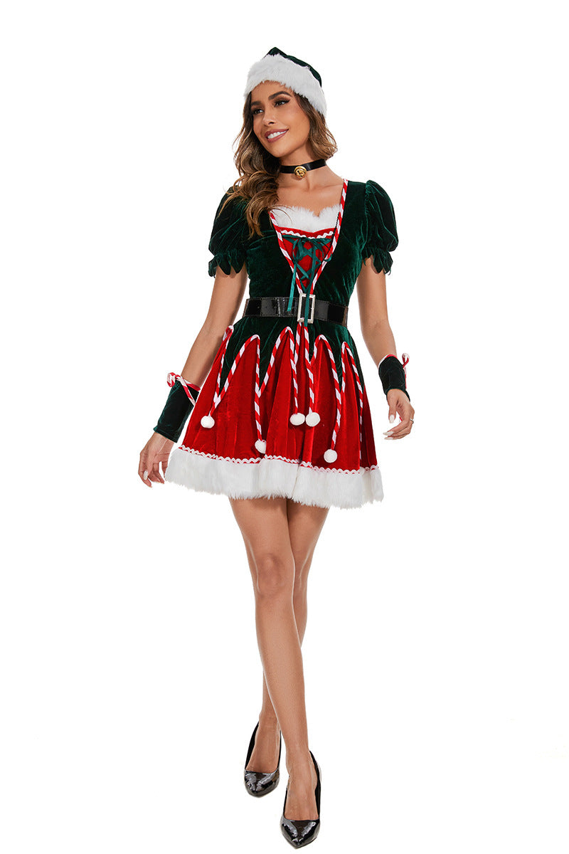 Christmas Costume Cosplay Game Uniform Role Play Outfit