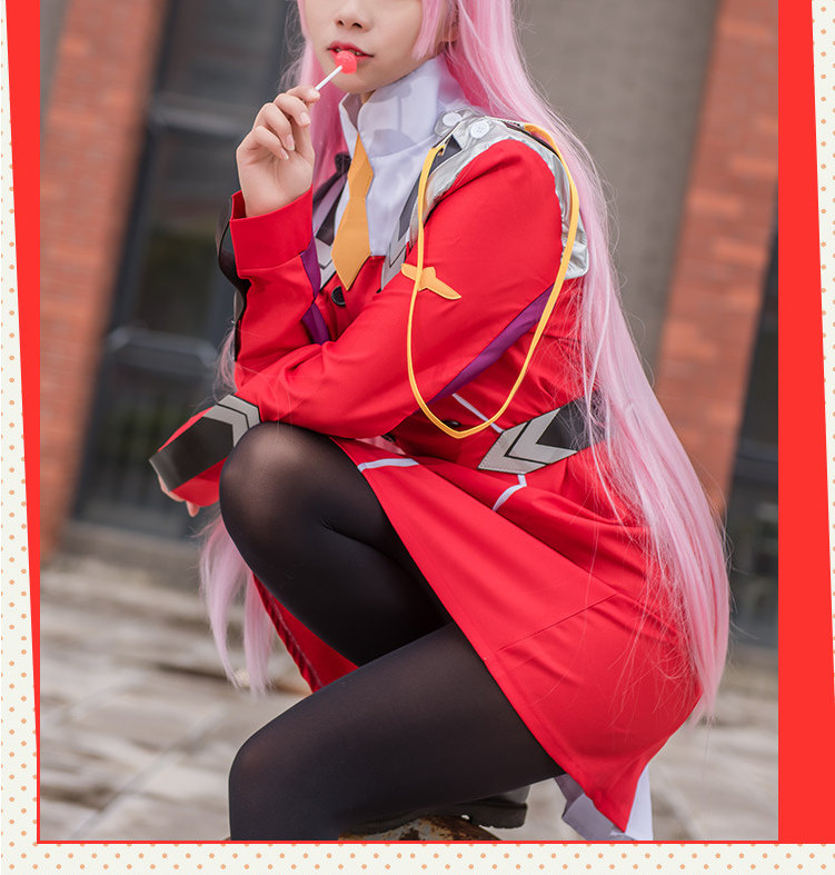 Darling in the Franxx Zero Two Cosplay Costume Women Dress Adult Halloween