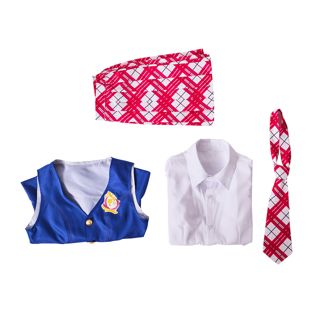 Pink Princess School Uniform for Women, product photo 5 on a white background