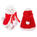 Pet Christmas Hooded Cloak Cute Cats Dogs Xmas Costume Winter Christmas Clothes Small Animal Hooded Cloak Fashion Dog Cat Cloth