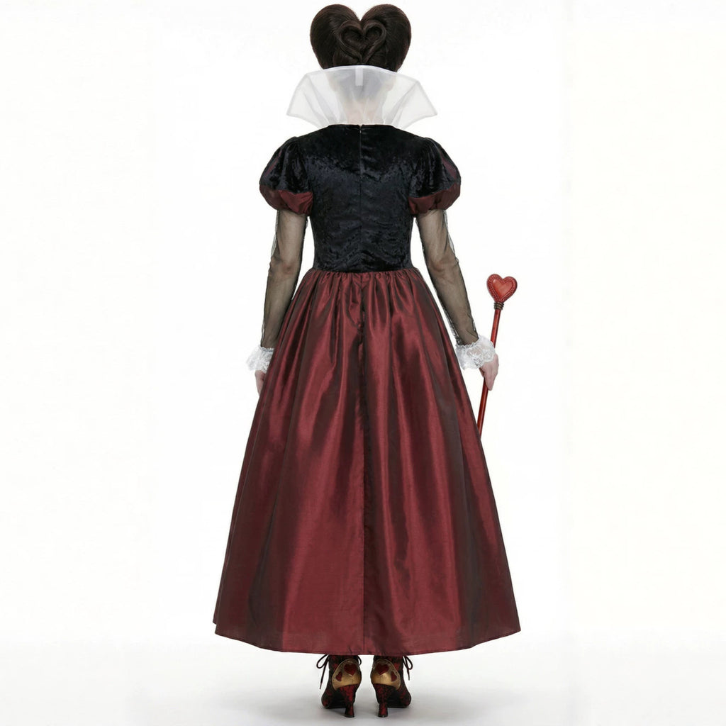 Red Queen Storybook Costume for Women, product photo 2 on a white background