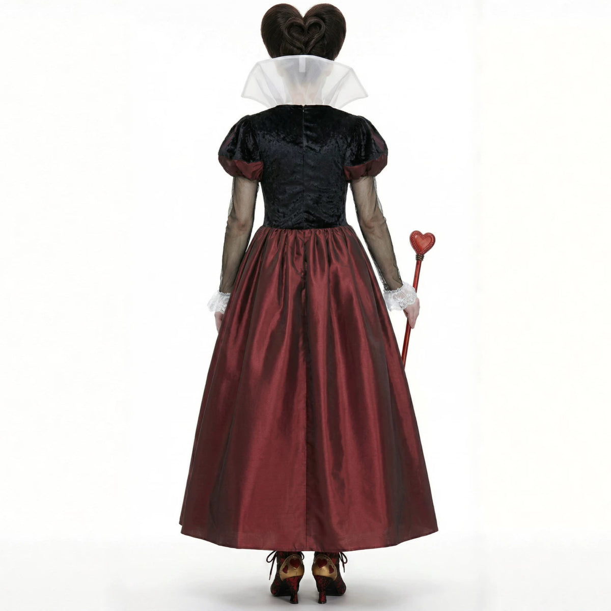 Red Queen Storybook Costume for Women, product photo 2 on a white background