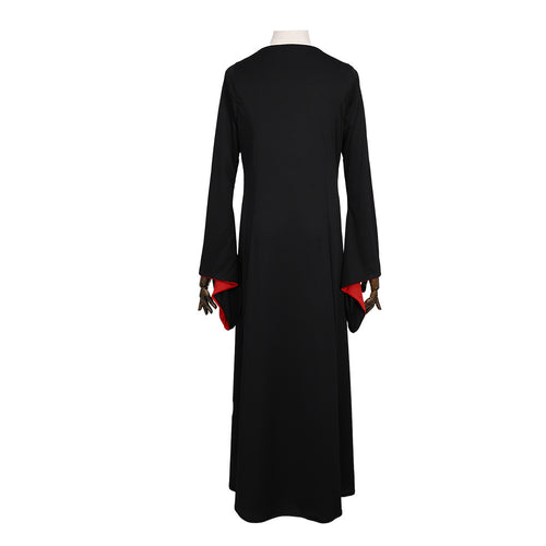 Addams Family Morticia Costume Women Halloween Cosplay Black Dress