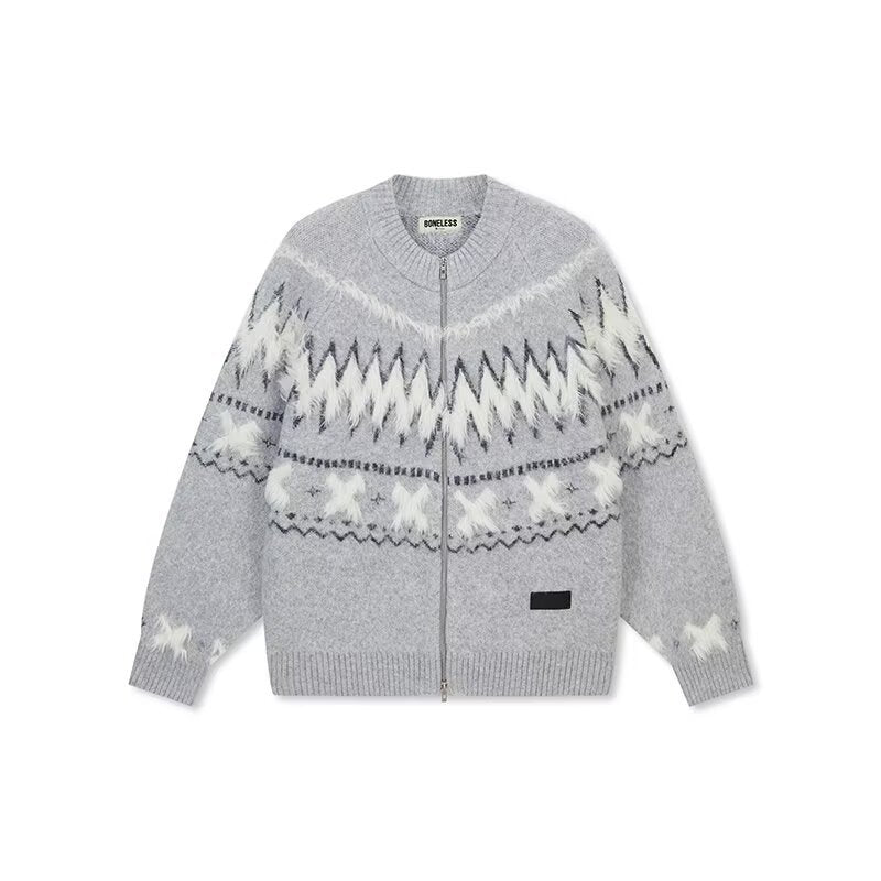 Christmas sweater men's cardigan jacket