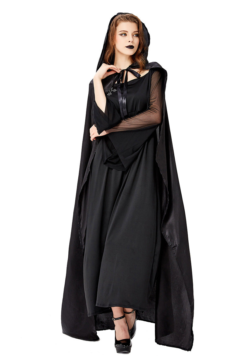 Goddess Witch Devil Vampire Costume for Women, product photo 4 on a white background