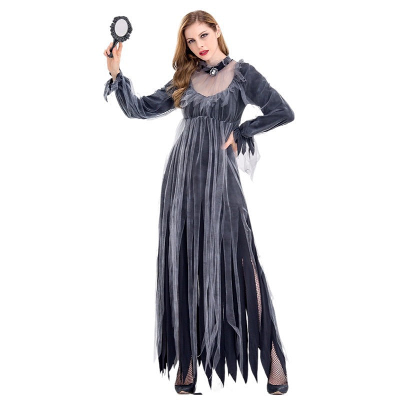 Zombie Ghost Bride Costume Women Vampire Devil Halloween Cosplay