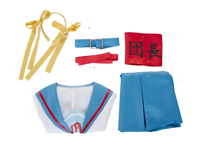 Haruhi Suzumiya Cosplay Costume Women School Uniform Adult Halloween