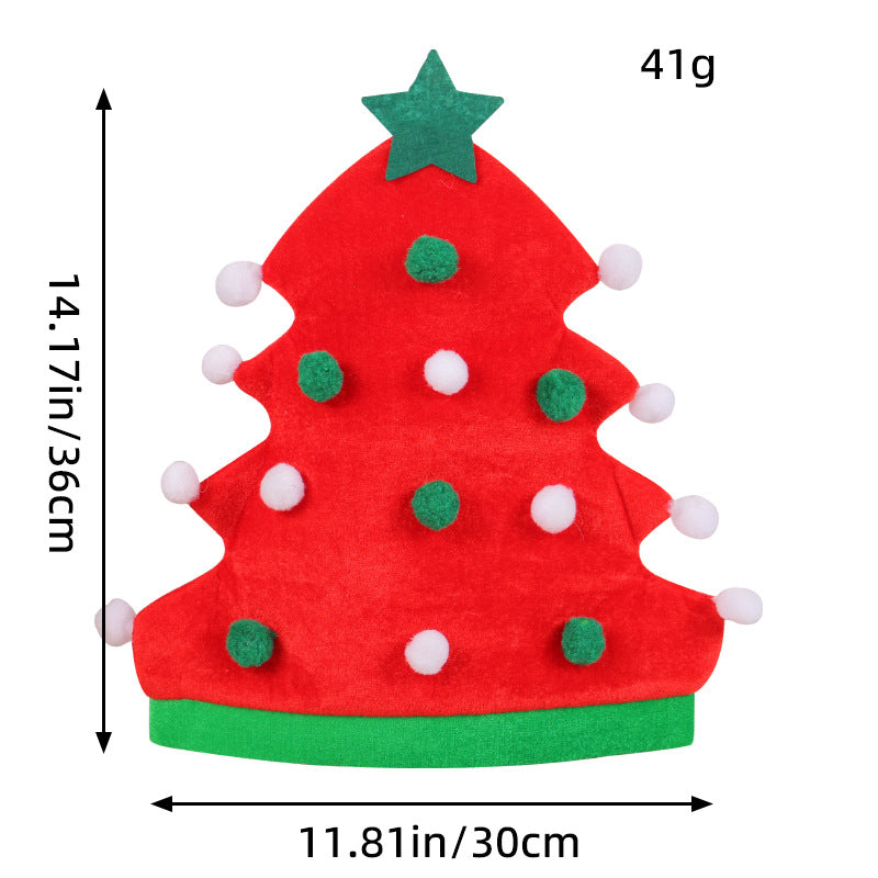 Christmas tree hat creative Christmas hat holiday party elf hat Christmas hat