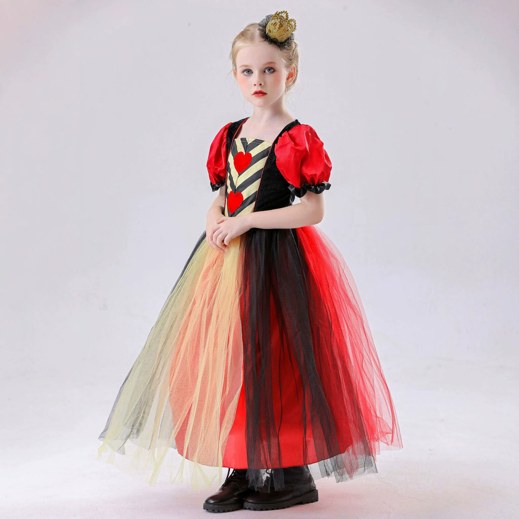 Red Queen Storybook Costume for Girls, costume photo 3