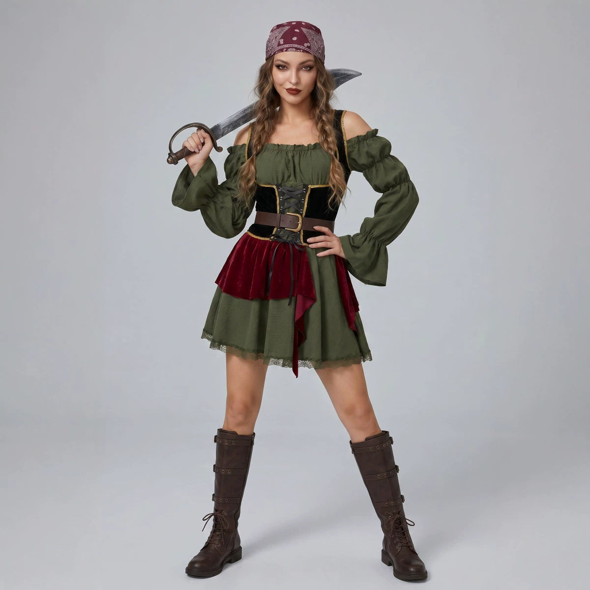 Caribbean Pirate Costume for Women, costume photo 2