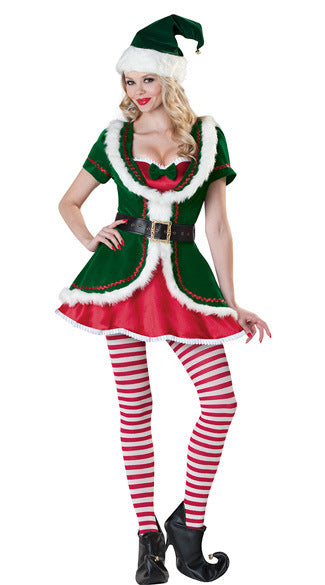 Christmas Clown Costume for Couples, product photo 6 on a white background