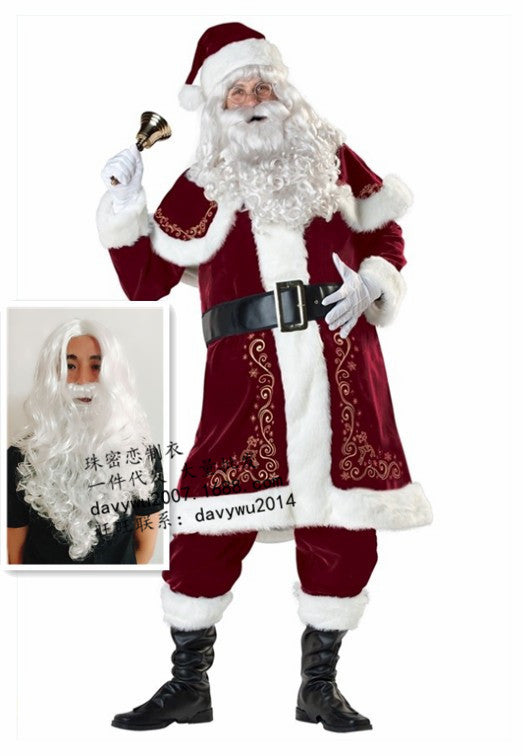 Santa Claus Costume Adult Couples Christmas Suit Holiday Party Outfit