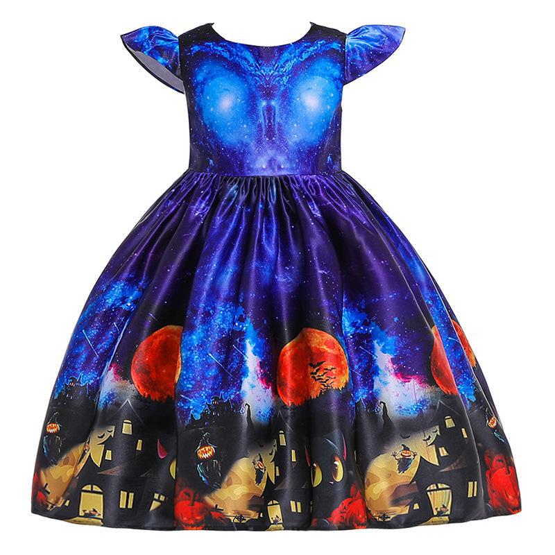 Pumpkin Ghost Fairy Dress for Girls, costume photo 4