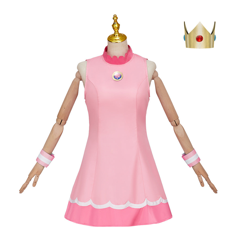 Princess Peach Daisy Rosalina Costume Women Dress Super Mario Halloween XS-3XL – photo 3