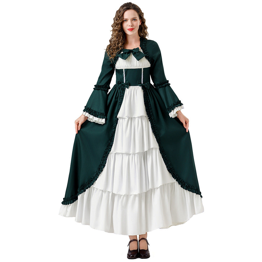Medieval Renaissance Court Princess Dress for Women, product photo 8 on a white background