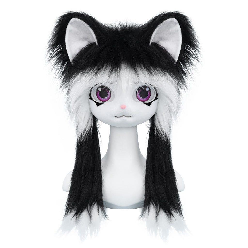Kigurumi Plush Animal Head Wearable Hoodie Lolita Ready-to-Wear Cosplay Cute Animal Costume Furry Costume