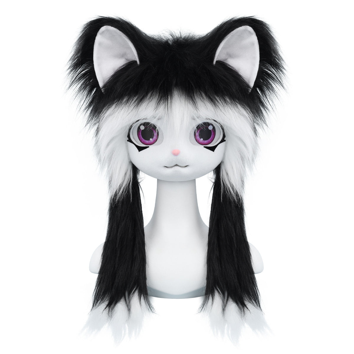Kigurumi Plush Animal Head Wearable Hoodie Lolita Ready-to-Wear Cosplay Cute Animal Costume Furry Costume