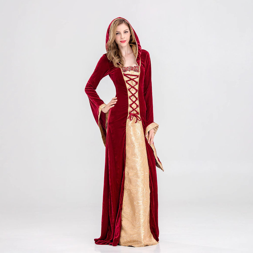 Vintage Court Witch Vampire Costume for Kids and Adults, costume photo 4