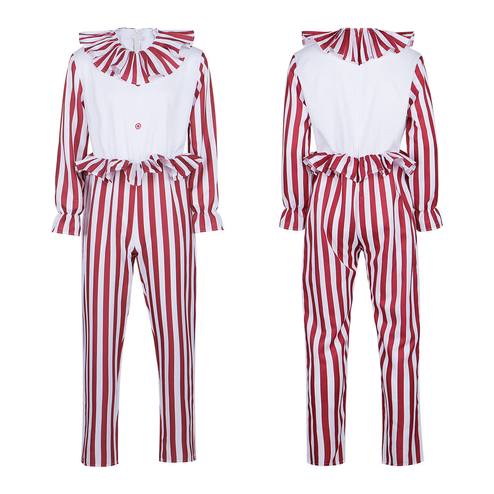 Cornfield Clown Costume for Adults, product photo 2 on a white background