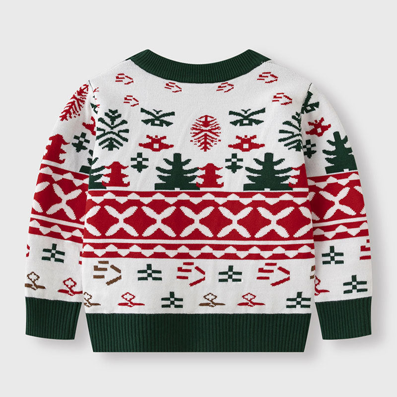 Christmas sweater baby base pullover knit sweater