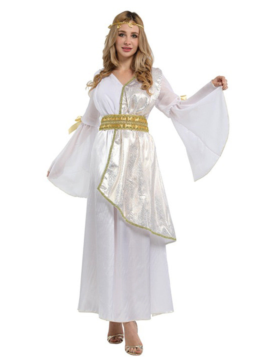 Cleopatra Greek Goddess Costume Adult Women Halloween Cosplay Athena