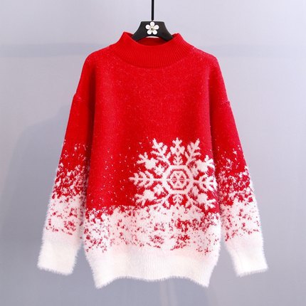 Christmas Knitted New Year Women's Sweater