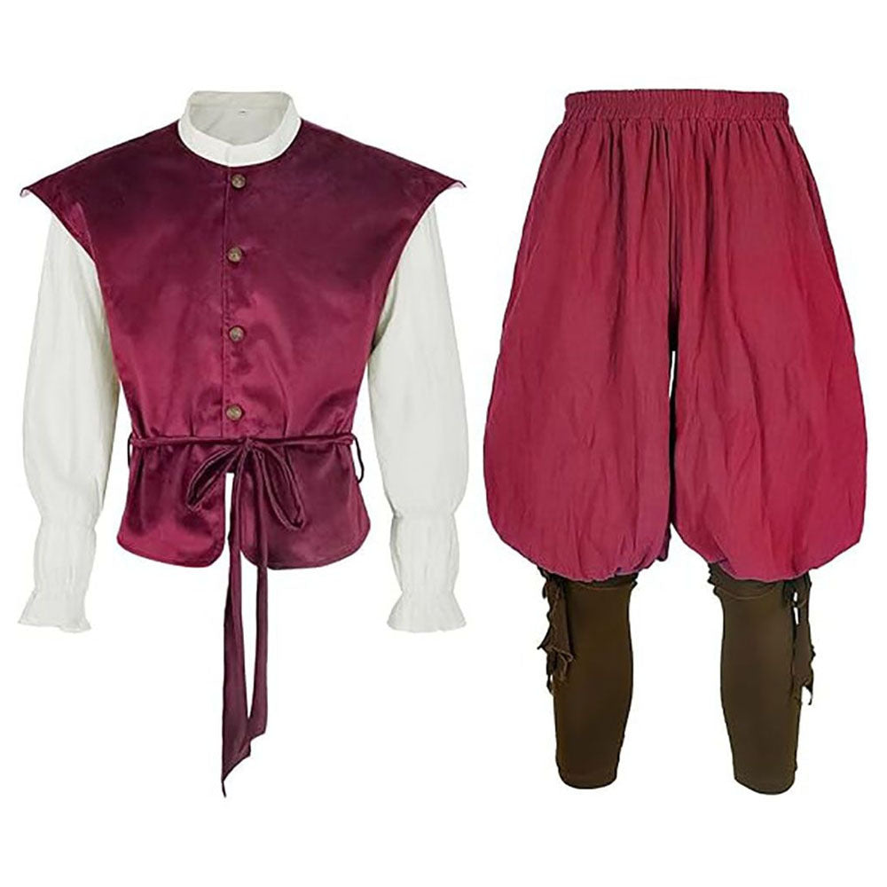 Renaissance Pirate Viking Knight Costume for Adults, costume photo 4