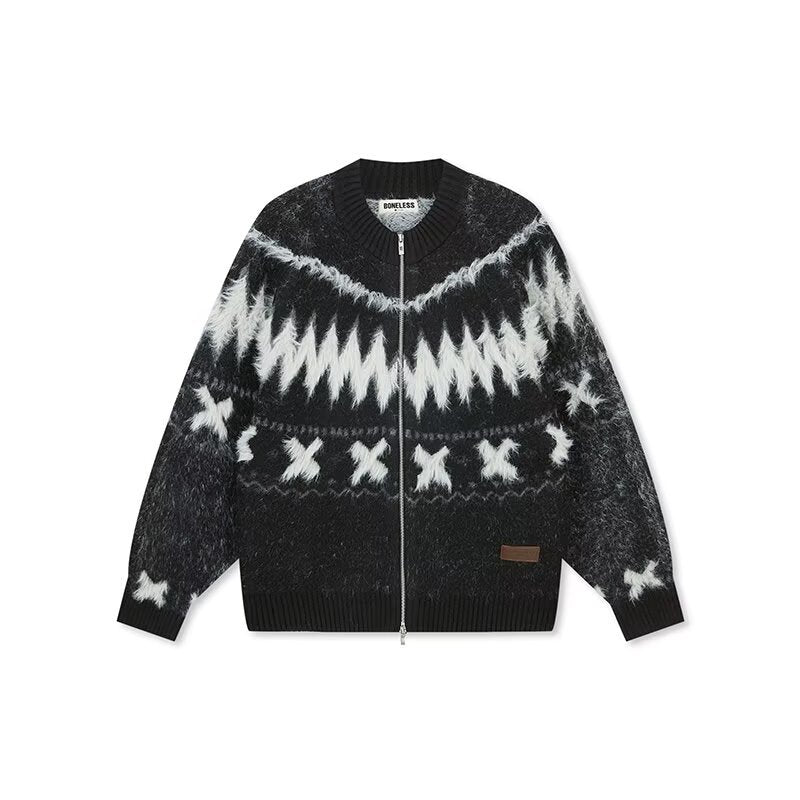 Christmas sweater men's cardigan jacket