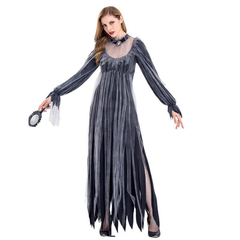 Zombie Ghost Bride Costume Women Vampire Devil Halloween Cosplay