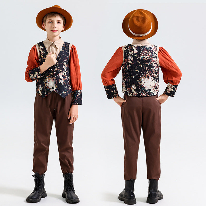 Medieval Victorian Vintage Costume for Girls and Boys, costume photo 4