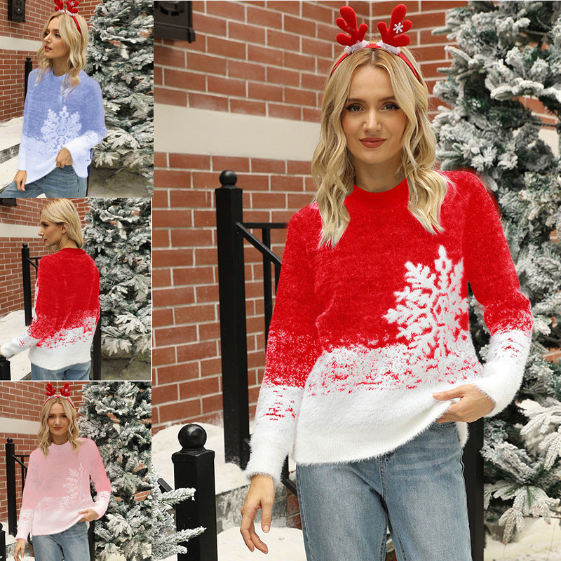 Christmas Knitted New Year Women's Sweater