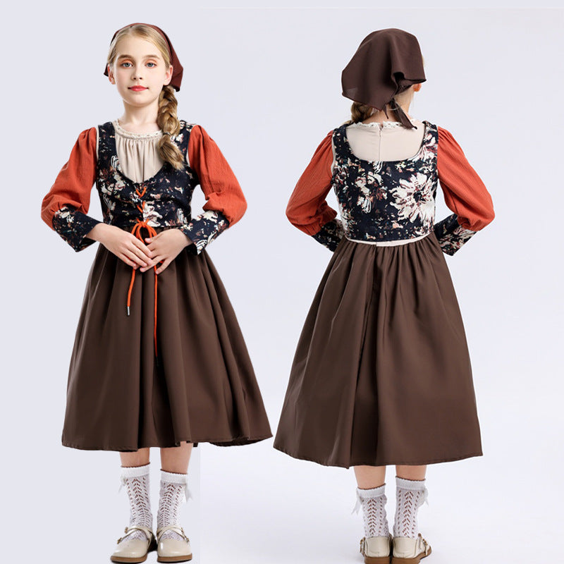 Medieval Victorian Vintage Costume for Girls and Boys, costume photo 3