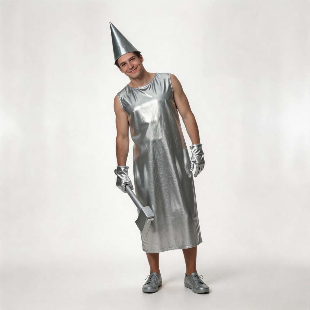 Alice in Wonderland Tin Man Cosplay Costume Adult Halloween Outfit