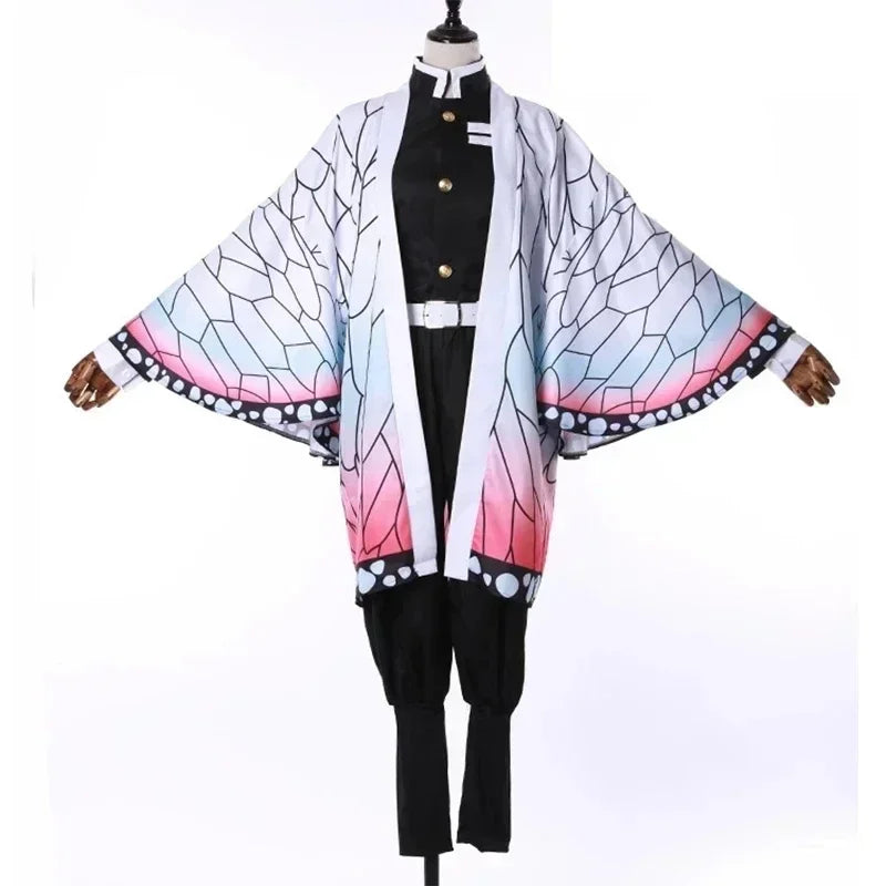 Demon Slayer Shinobu Kocho Costume Women Butterfly Haori Halloween Cosplay