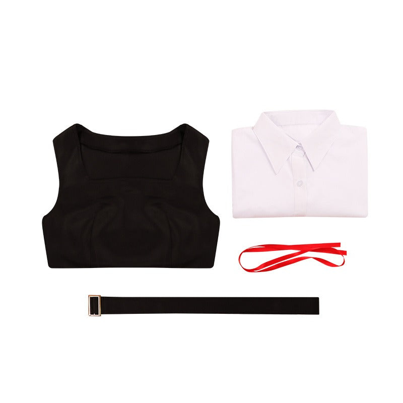 Chainsaw Man Asa Mitaka School Uniform Cosplay Adult Halloween