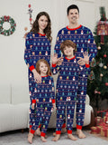Christmas Snowman Snowflake Stripe Print Family Matching Pajamas Home Wear