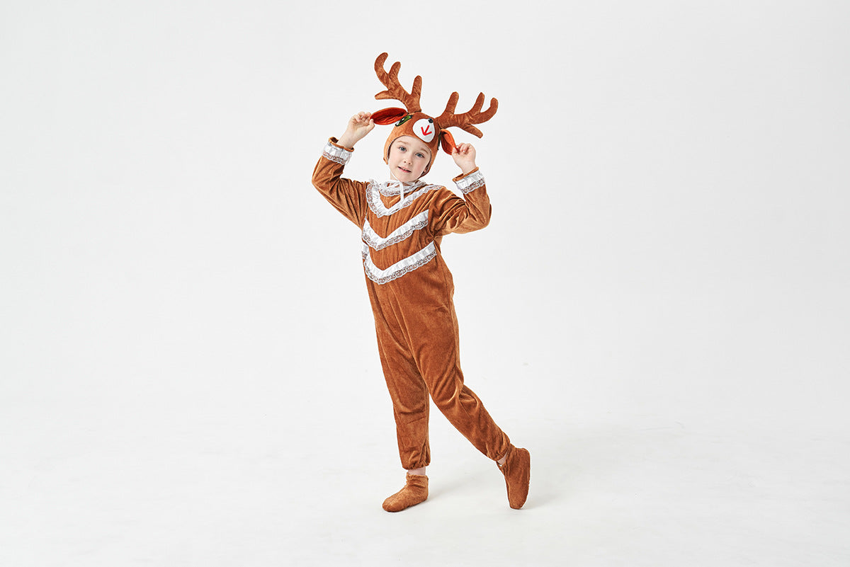 Reindeer Santa Deer Costume for Kids and Adults, costume photo 3