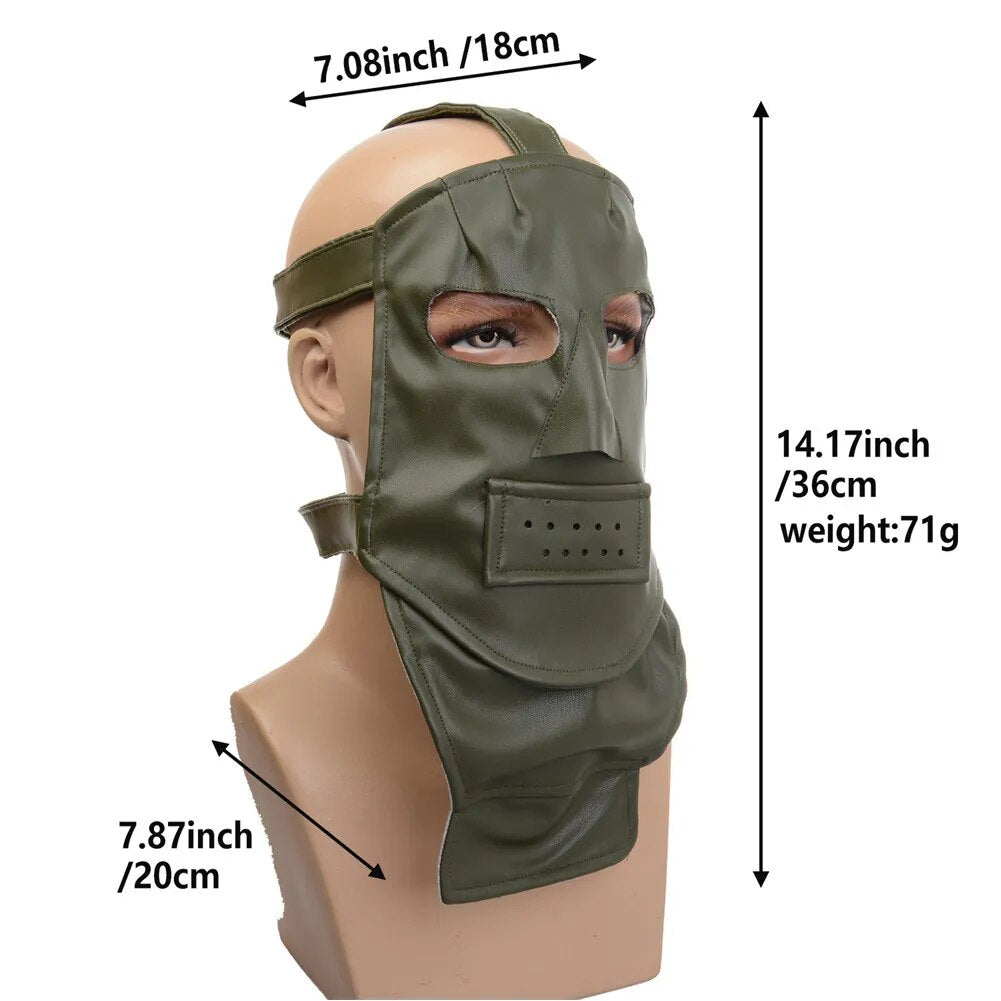Green Question Mark Villain Mask for Adults, costume photo 2