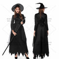Black Devil Witch Vampire Costume for Women, product photo 4 on a white background