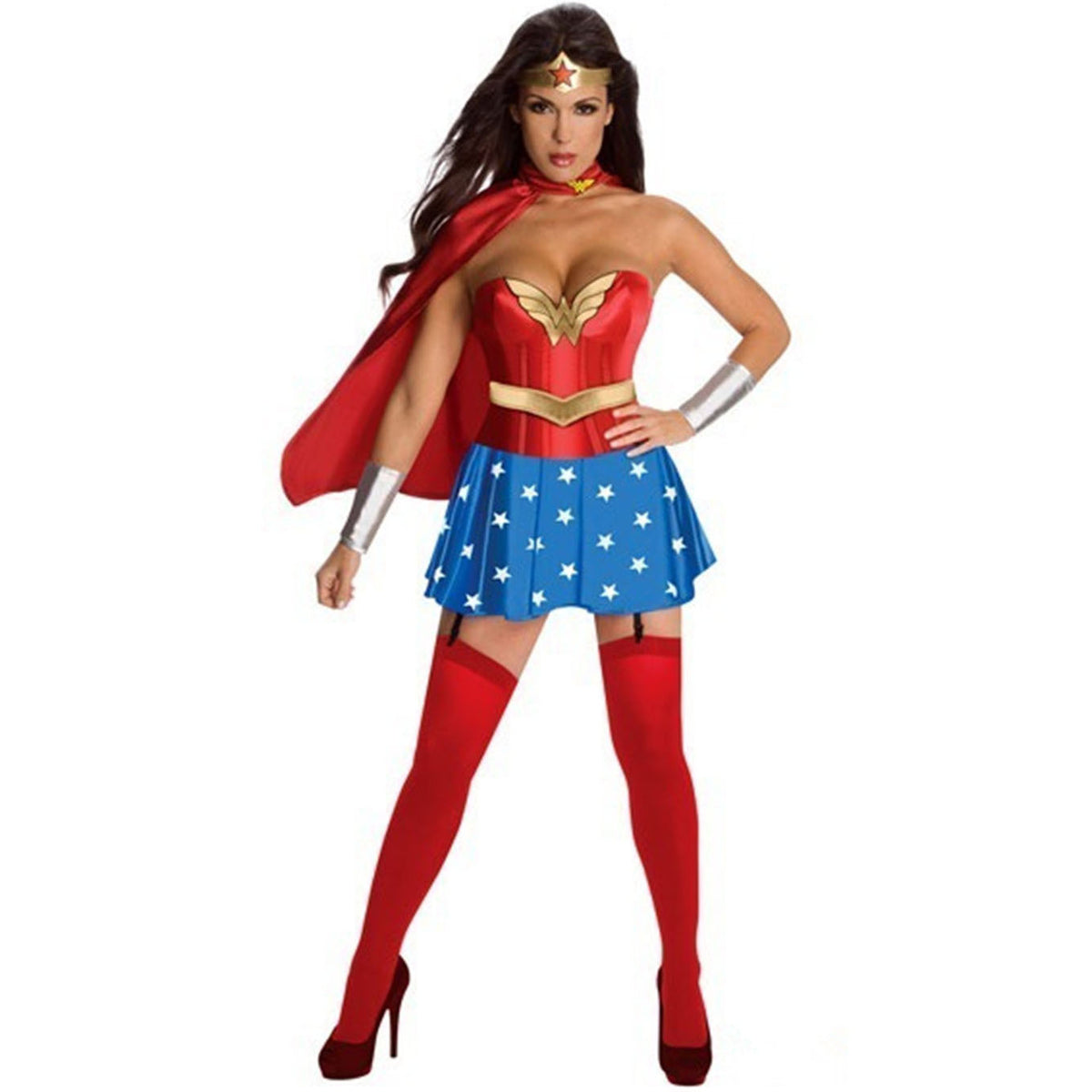 Warrior Princess Superhero Costume for Women, product photo 5 on a white background