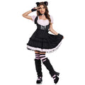 Black Cat Lolita Maid Costume for Women, product photo 6 on a white background
