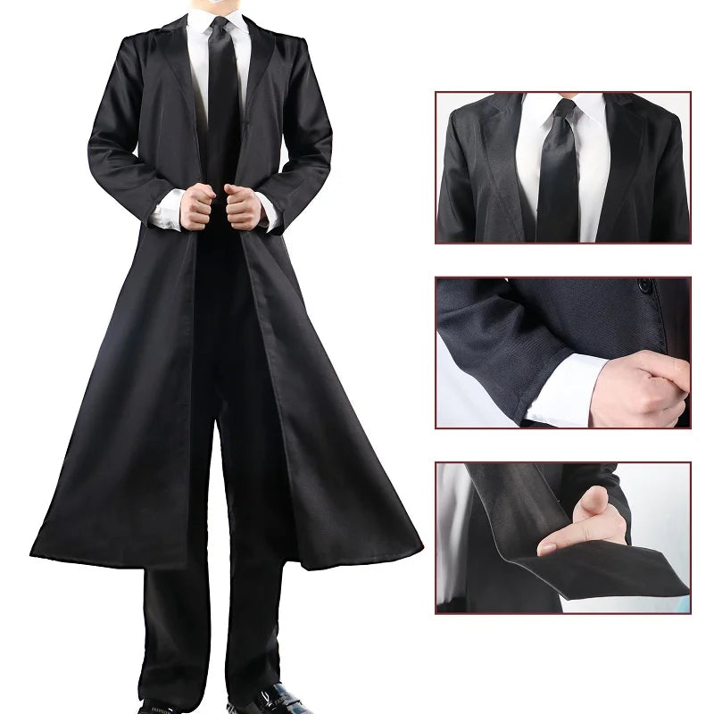 Chainsaw Man Makima Cosplay Costume Women Trench Coat Suit Adult Halloween