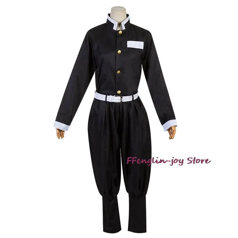 Demon Slayer Rengoku Kyojuro Cosplay Costume Kimono Uniform Adult Halloween