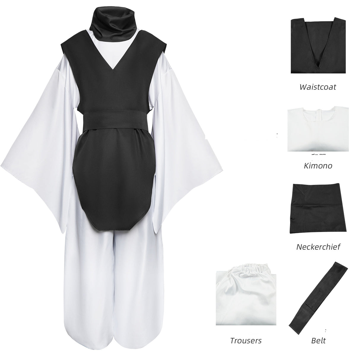 Anime Sorcerer Costume for Adults, costume photo 2