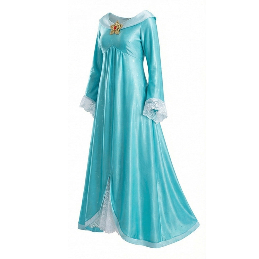 Super Mario Rosalina Costume Women Galaxy Princess Dress Halloween Cosplay