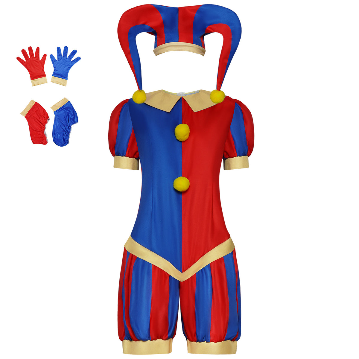 The  Digital Circus Pomni Clown Cosplay Costume Jumpsuit