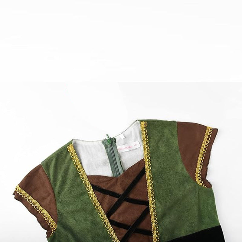 Medieval Hooded Cloak for Kids, costume photo